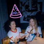 Neon Pizza and Hamburger Sign - 7